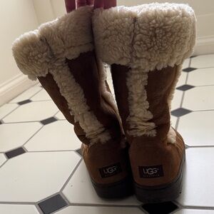 UGG Sundance II Tan Shearling Lined Boots